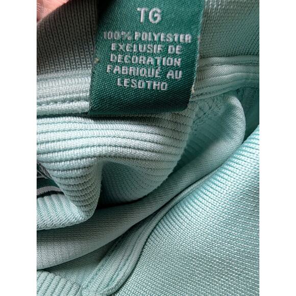 Cubavera Mens Textured Polo Sz XL Short Sleeve Essential Blue Surf Golf Ribbed - Picture 5 of 6